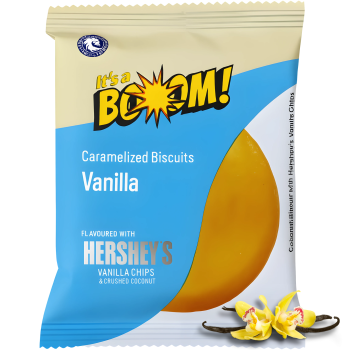 It's a BOOM! - Caramelized Biscuits Vanilla - Hershey’s Vanilla Chips & Crushed Coconut 22g